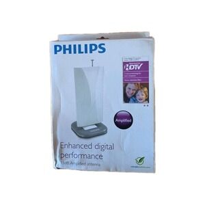 Philips Enhanced Digital Performance 15db Amplified Antenna New